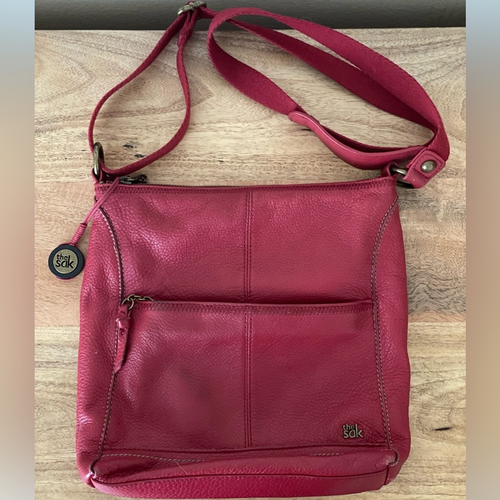 The Sak. Red Leather Purse.
